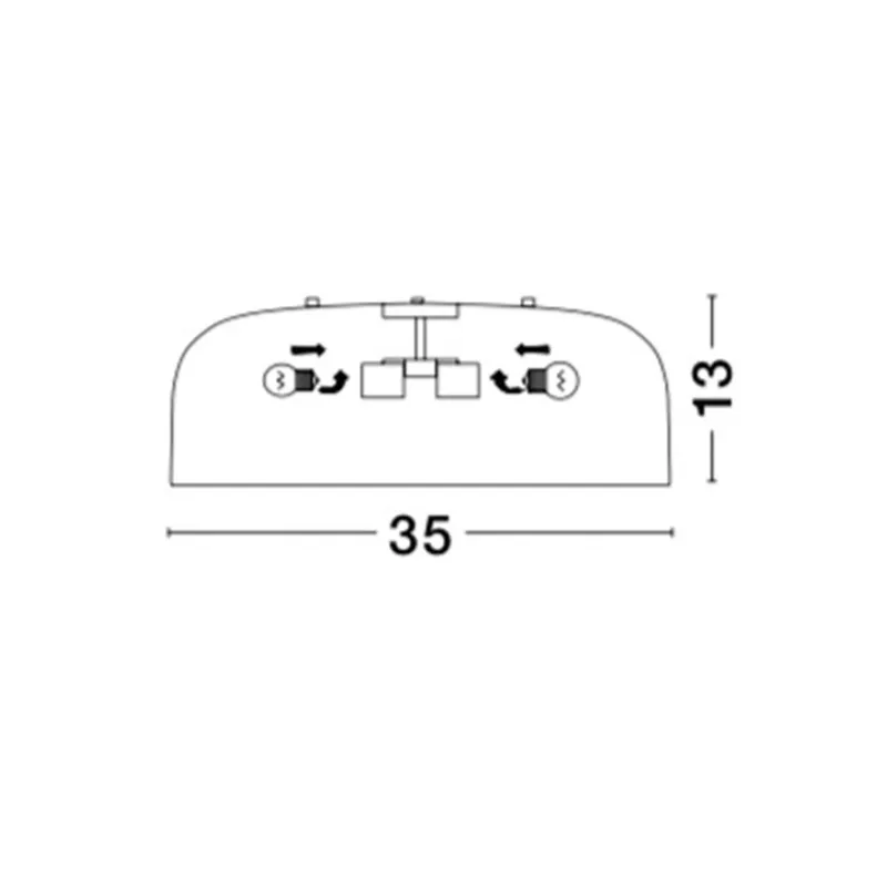 Plafoniera PERLETO Nova Luce Modern, E27, 826807, Grecia