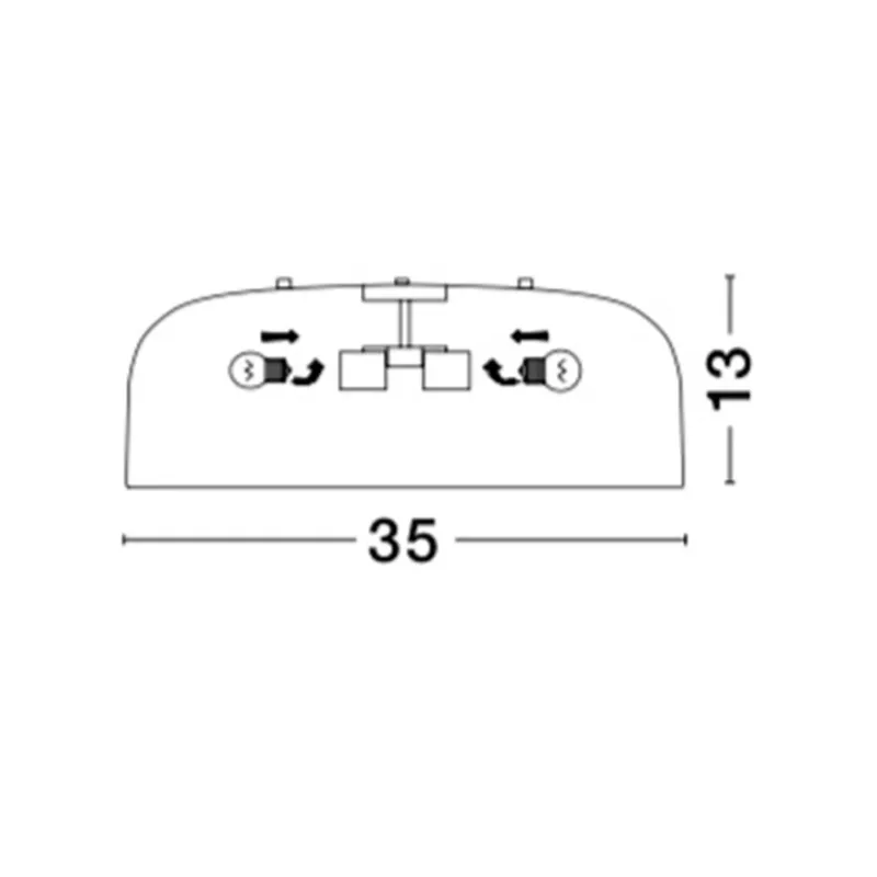 Plafoniera PERLETO Nova Luce Modern, E27, 826809, Grecia