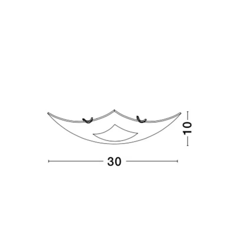Plafoniera THELTA Nova Luce Modern, E27, 83102401, Grecia