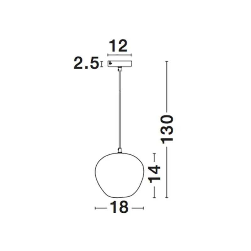 Pendul CEDRO Nova Luce Modern, E27, 8436403, Grecia
