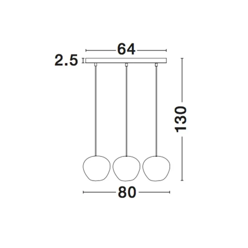 Pendul CEDRO Nova Luce Modern, E27, 8436405, Grecia