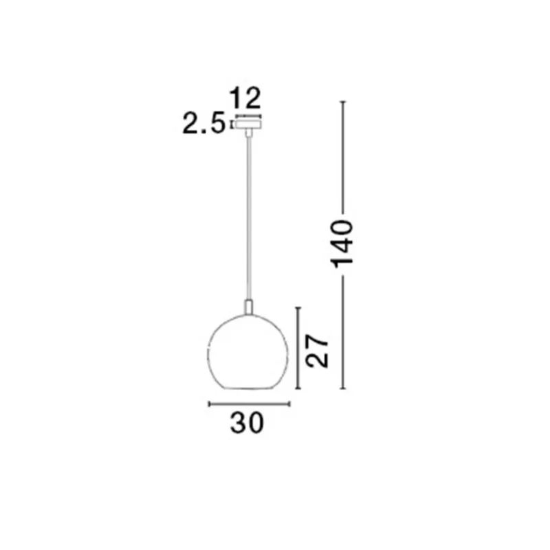 Pendul JERARDO Nova Luce Modern, E27, 8436423, Grecia