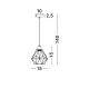 Pendul ISABELLA Nova Luce Modern, E27, 8801501, Grecia