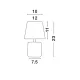 Veioza ALICIA Nova Luce Modern, E14, 8805202, Grecia
