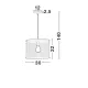 Pendul NET Nova Luce Modern, E27, 8809301, Grecia