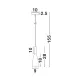 Pendul GRANT Nova Luce Modern, E14, 8883801, Grecia