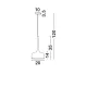 Pendul NUORESE Nova Luce Modern, E27, 8942202, Grecia