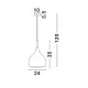 Pendul NUORESE Nova Luce Modern, E27, 8942203, Grecia