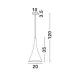 Pendul NUORESE Nova Luce Modern, E27, 8942204, Grecia