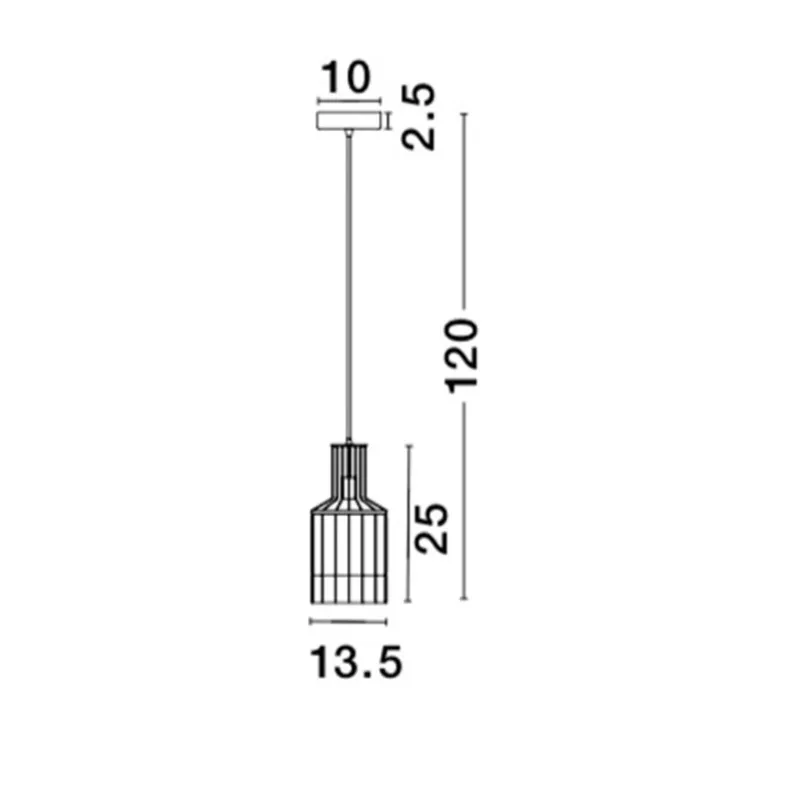 Pendul CARTER Nova Luce Modern, E27, 9001703, Grecia