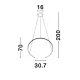 Suspensie BREDA Nova Luce Modern, Led, 9010023, Grecia