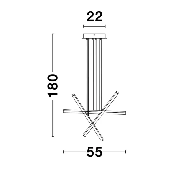 Suspensie LIOR Nova Luce Modern, Led, 9010033, Grecia