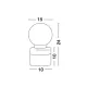 Lampa de Birou JULIET Nova Luce Modern, E14, 9010264, Grecia