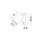 Aplica Tehnica NET Nova Luce Modern, GU10, 9011922, Grecia