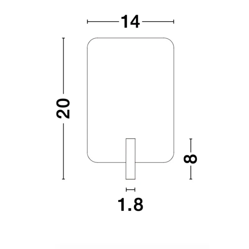 Aplica Tehnica ZEN Nova Luce Modern, Led, 9018501, Grecia