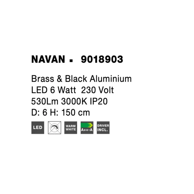 Pendul NAVAN Nova Luce Modern, Led, 9018903, Grecia