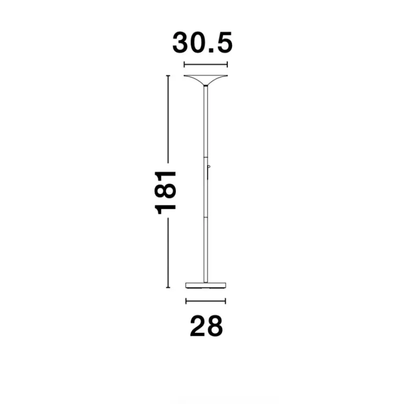 Lampadar Tehnic ROCCO Nova Luce Modern, Led, 9020103, Grecia