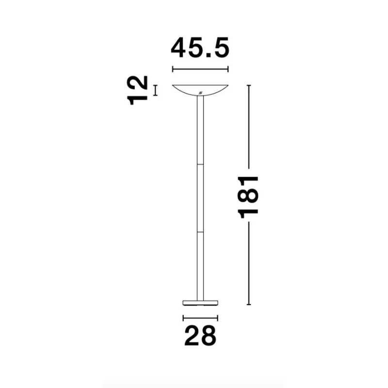 Lampadar Tehnic ROCCO Nova Luce Modern, Led, 9020302, Grecia
