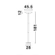 Lampadar Tehnic ROCCO Nova Luce Modern, Led, 9020302, Grecia