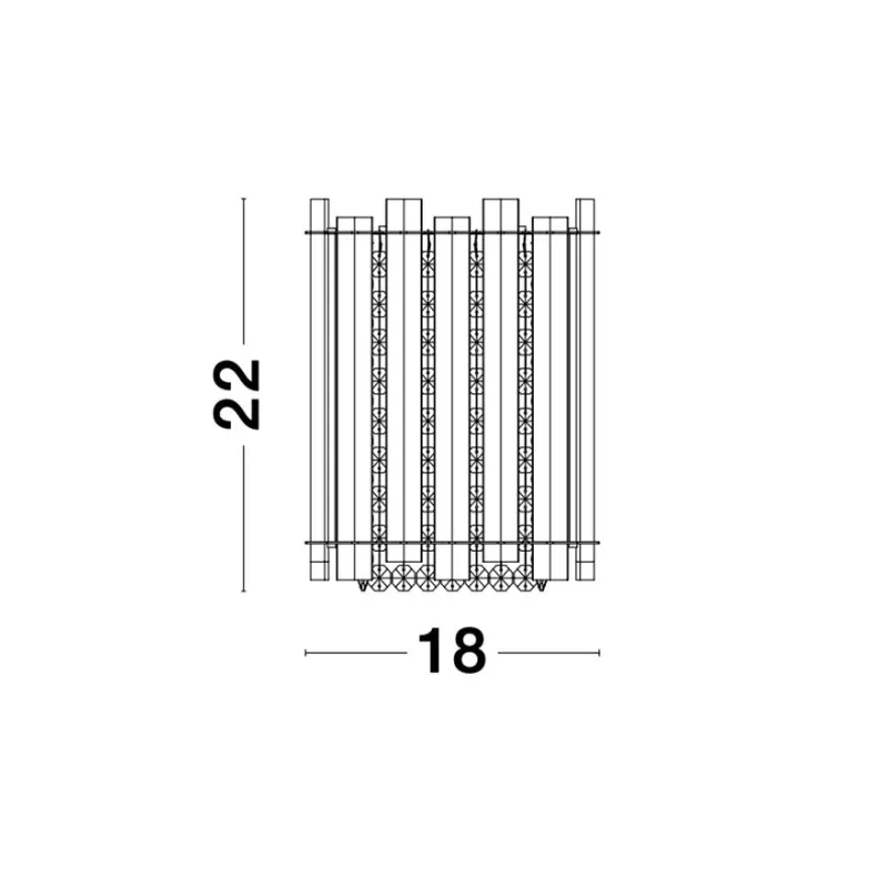 Aplica ELEMENT Nova Luce Modern, G9, 9046500, Grecia