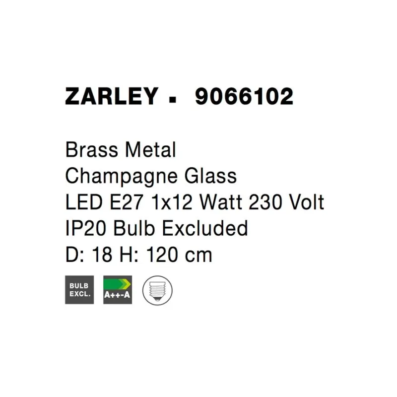 Pendul ZARLEY Nova Luce Modern, E27, 9066102, Grecia