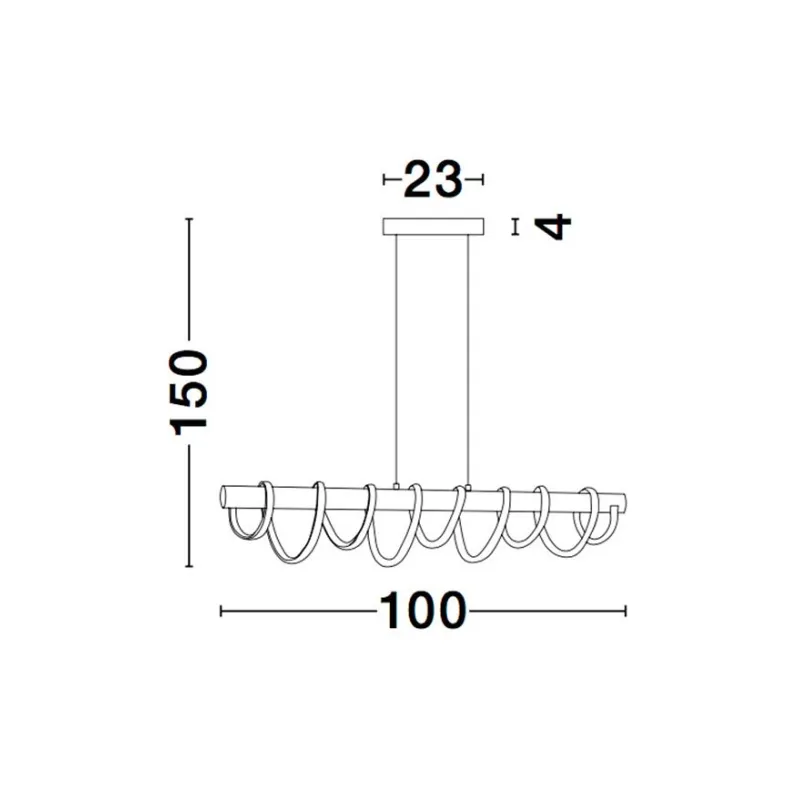 Suspensie MIRCO Nova Luce Modern, Led, 9071010, Grecia