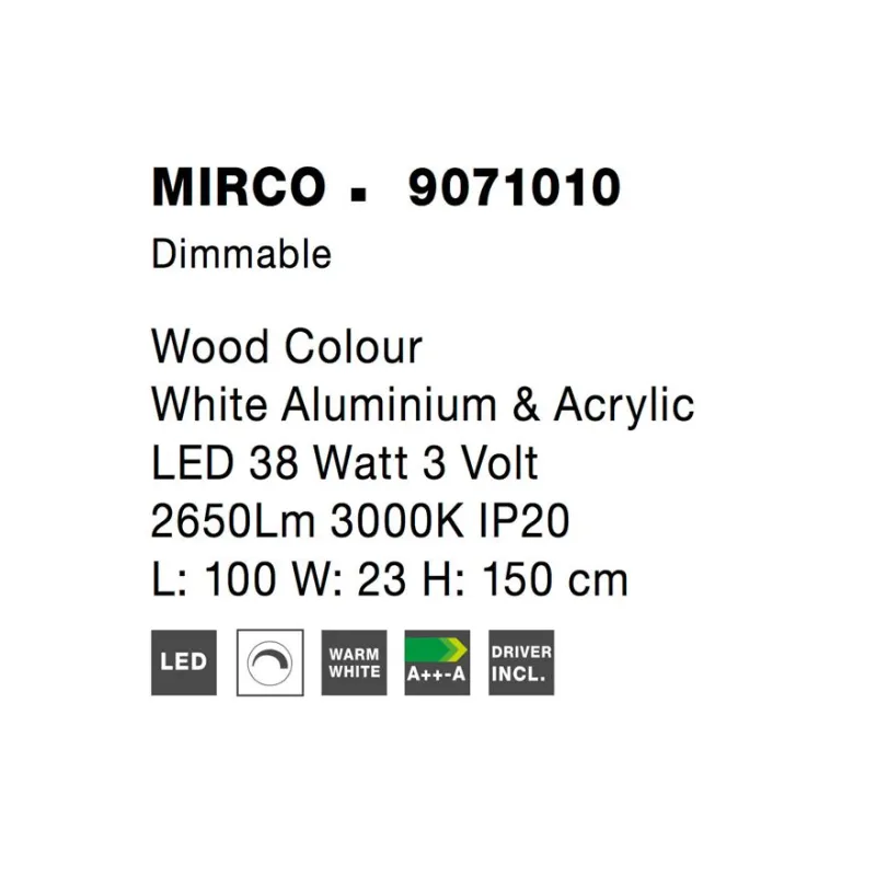 Suspensie MIRCO Nova Luce Modern, Led, 9071010, Grecia