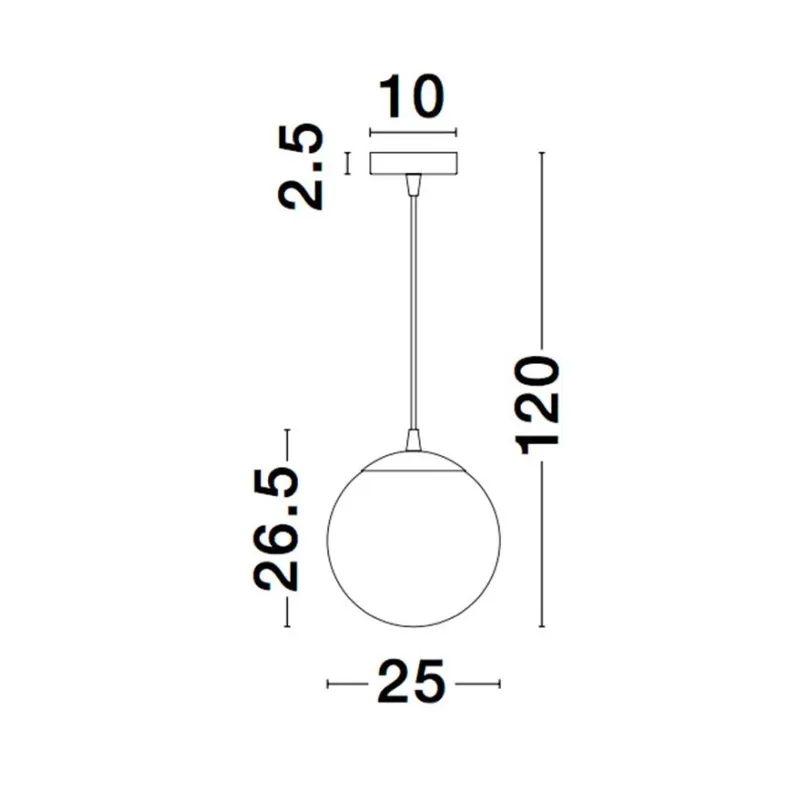 Pendul NAZIO Nova Luce Modern, E27, 9080251, Grecia