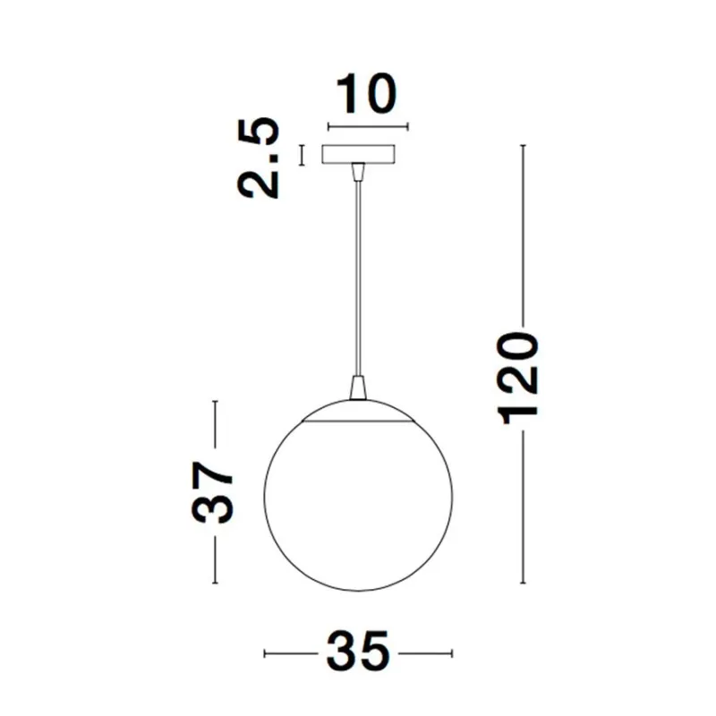 Pendul NAZIO Nova Luce Modern, E27, 9080351, Grecia