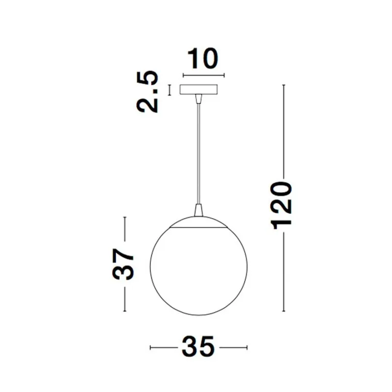 Pendul NAZIO Nova Luce Modern, E27, 9080352, Grecia