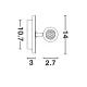 Aplica Tehnica PENOR Nova Luce Modern, Led, 9081221, Grecia