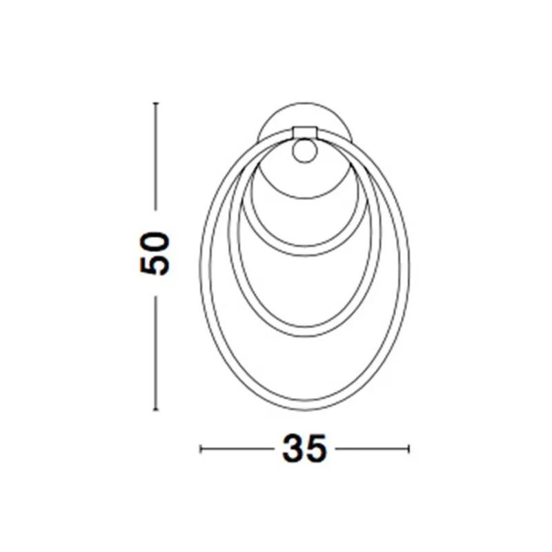 Aplica CERELIA Nova Luce Modern, Led, 9082091, Grecia