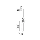 Pendul ELETTRA Nova Luce Modern, Led, 9088104, Grecia