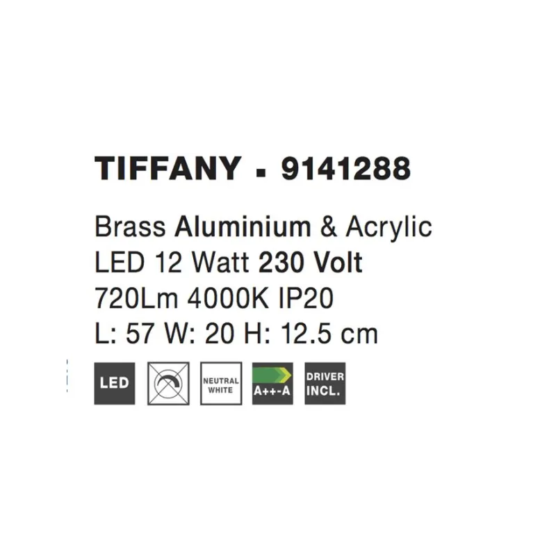 Aplica Baie TIFFANY Nova Luce Modern, Led, 9141288, Grecia