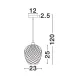 Pendul SCARLET Nova Luce Modern, E27, 9142499, Grecia