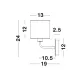 Aplica BITONTO Nova Luce Modern, E14, 9151401, Grecia