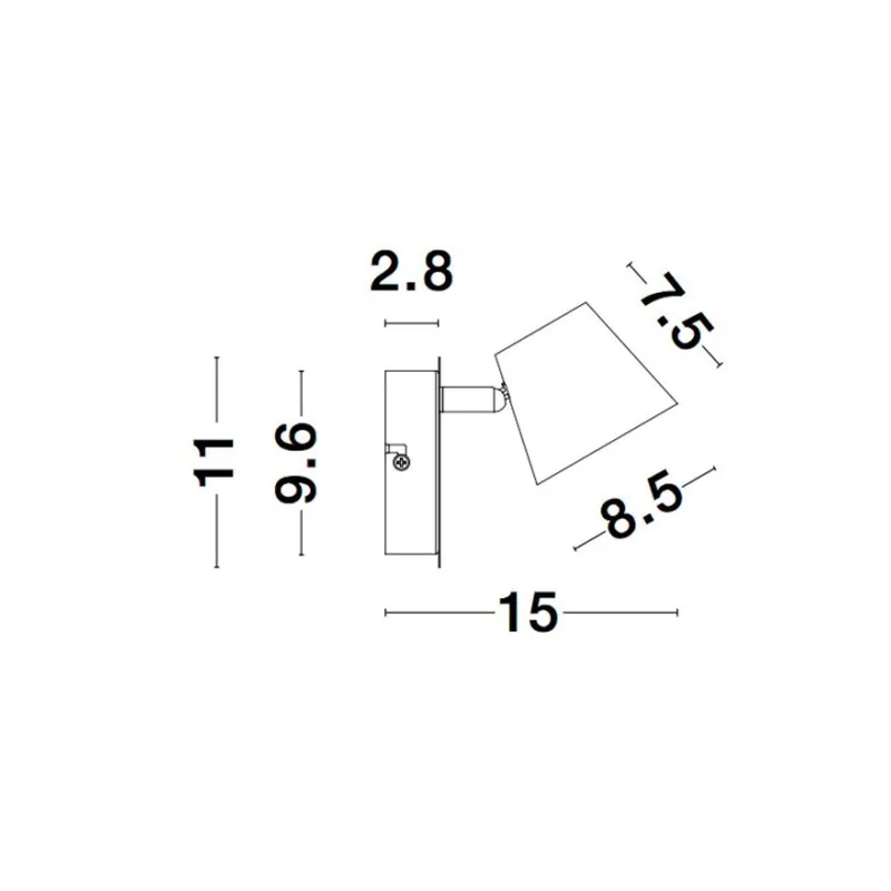 Aplica Tehnica BIAGIO Nova Luce Modern, Led, 9155361, Grecia
