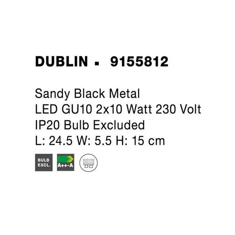 Lustra Spot DUBLIN Nova Luce Modern, GU10, 9155812, Grecia