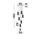 Suspensie KOVAC Nova Luce Modern, G9, 9160196, Grecia