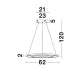 Suspensie GALAXY Nova Luce Modern, Led, 9180302, Grecia