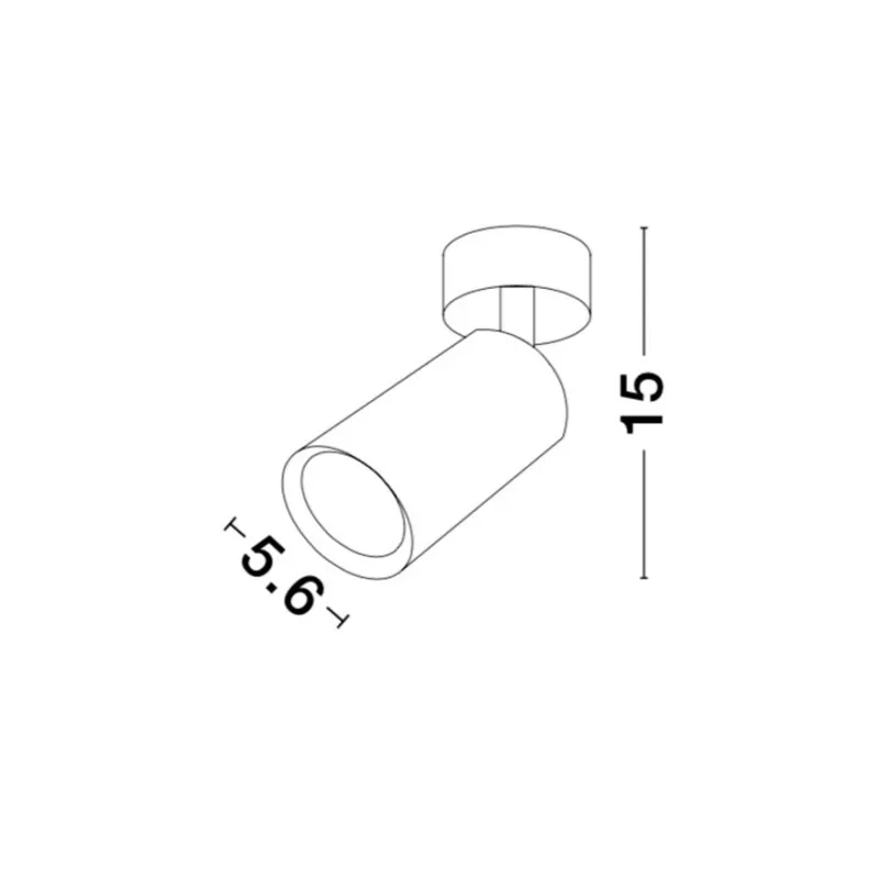 Downlight Circular WAN Nova Luce Modern, GU10, 9184311, Grecia