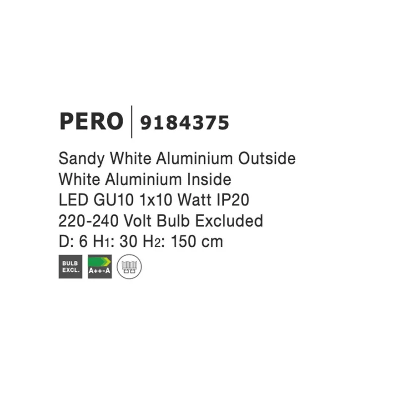 Pendul Tehnic PERO Nova Luce Modern, GU10, 9184375, Grecia