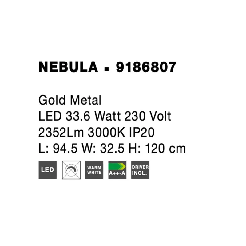 Candelabru NEBULA Nova Luce Modern, Led, 9186807, Grecia