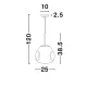 Pendul LAVA Nova Luce Modern, E27, 9190402, Grecia