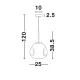 Pendul LAVA Nova Luce Modern, E27, 9190403, Grecia