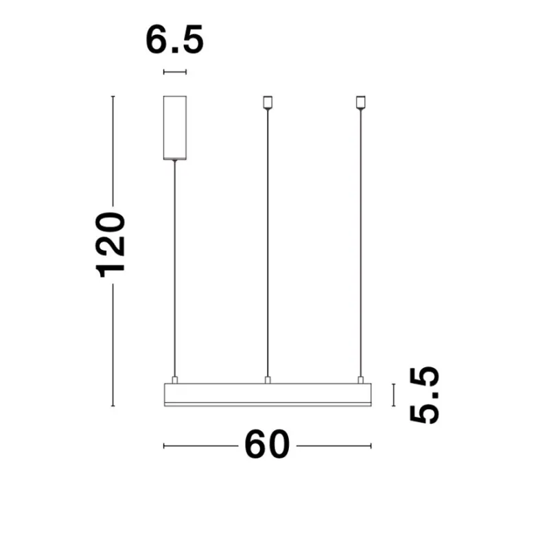 Suspensie MOTIF Nova Luce Modern, Led, 9190640, Grecia