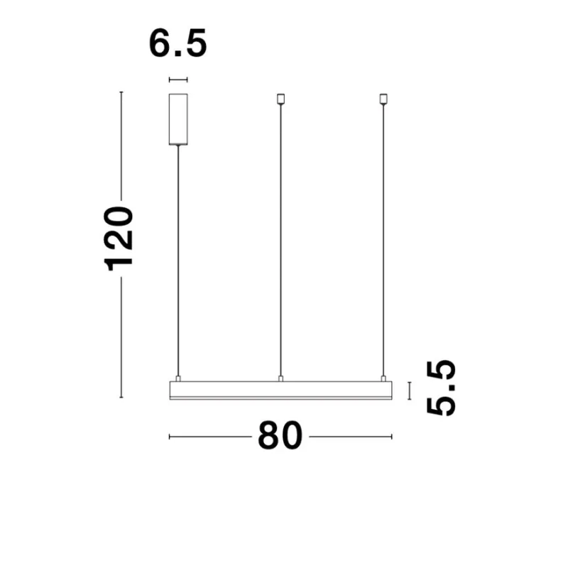 Suspensie MOTIF Nova Luce Modern, Led, 9190648, Grecia
