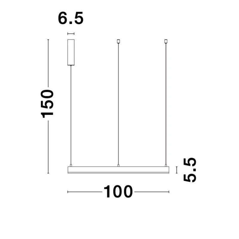 Suspensie MOTIF Nova Luce Modern, Led, 9190655, Grecia