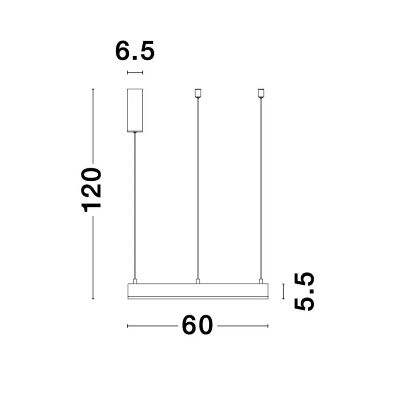 Suspensie MOTIF Nova Luce Modern, Led, 9190740, Grecia
