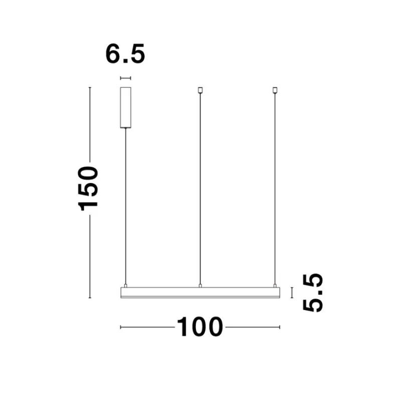 Suspensie MOTIF Nova Luce Modern, Led, 9190755, Grecia